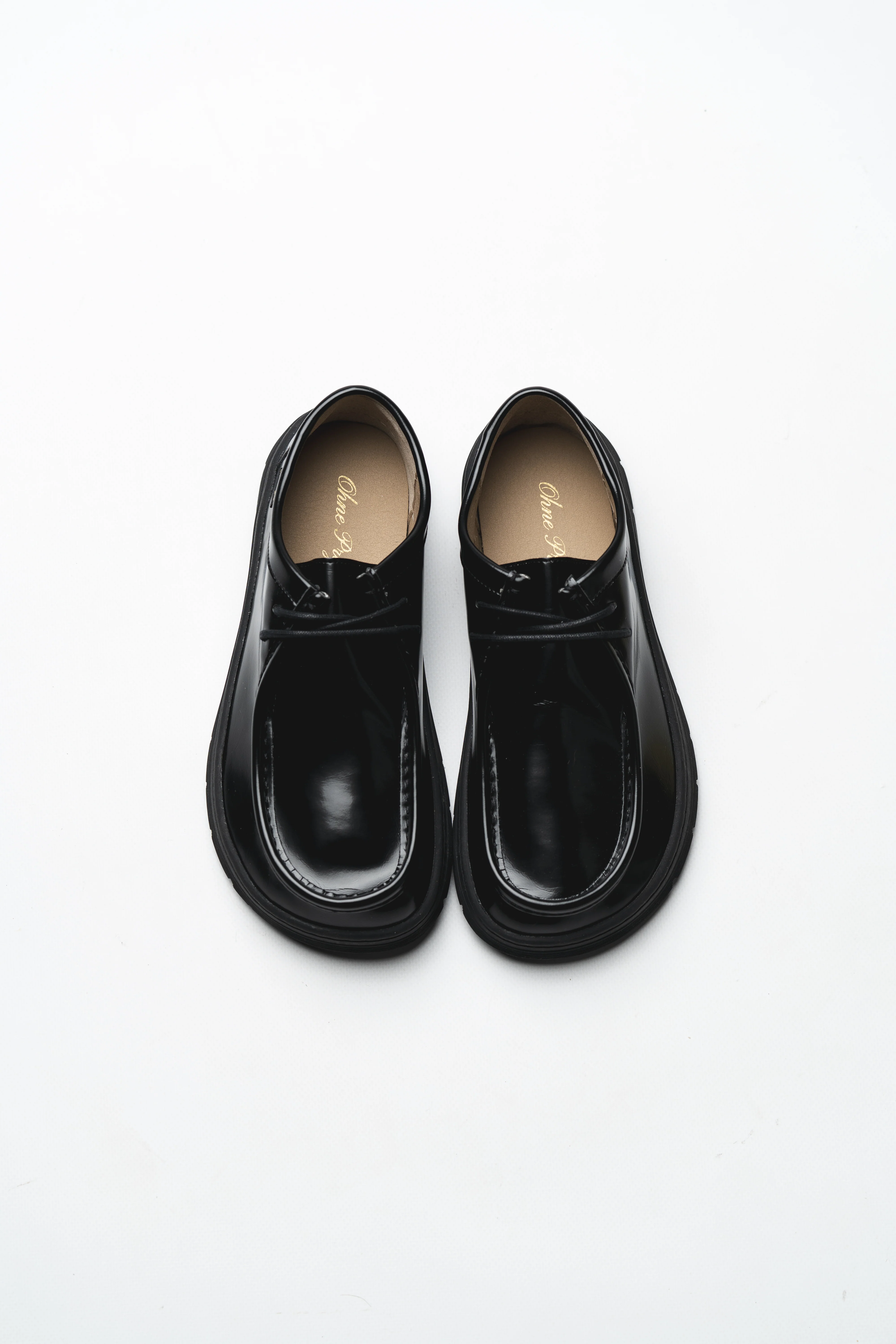 BAREFOOT LACE-UP SHOE MILOS GLOSSY BLACK - Image 3