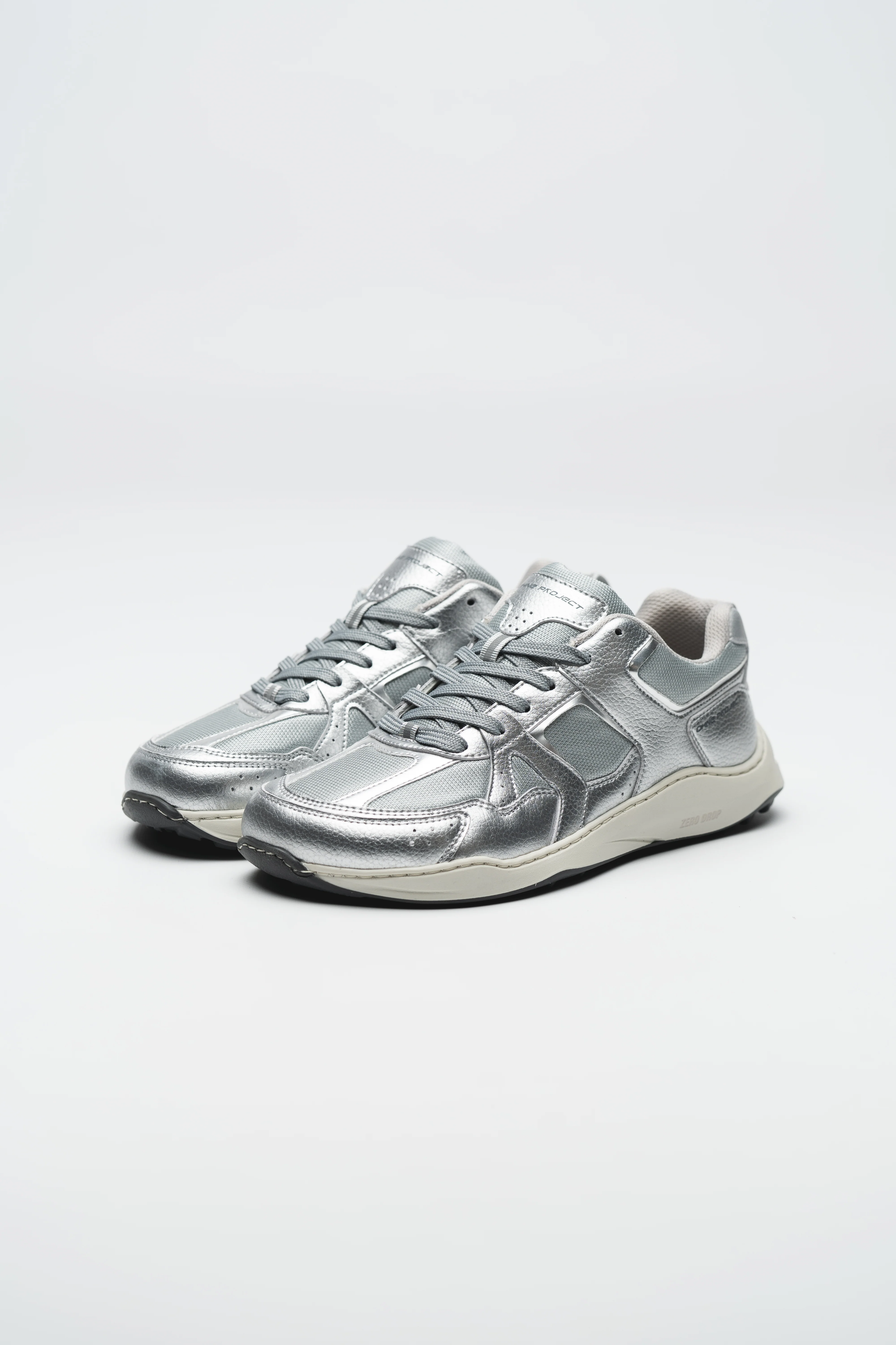BAREFOOT SNEAKER RETRO RUN FULL SILVER - Image 3