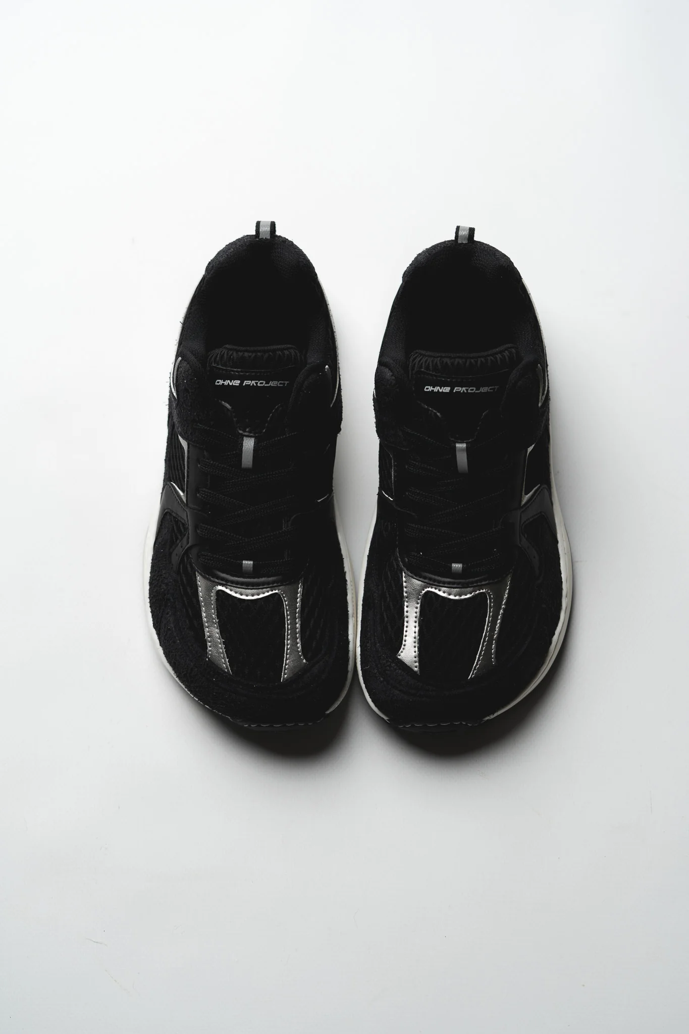 BAREFOOT SNEAKER RETRO RUN SILVER BLACK - Image 3