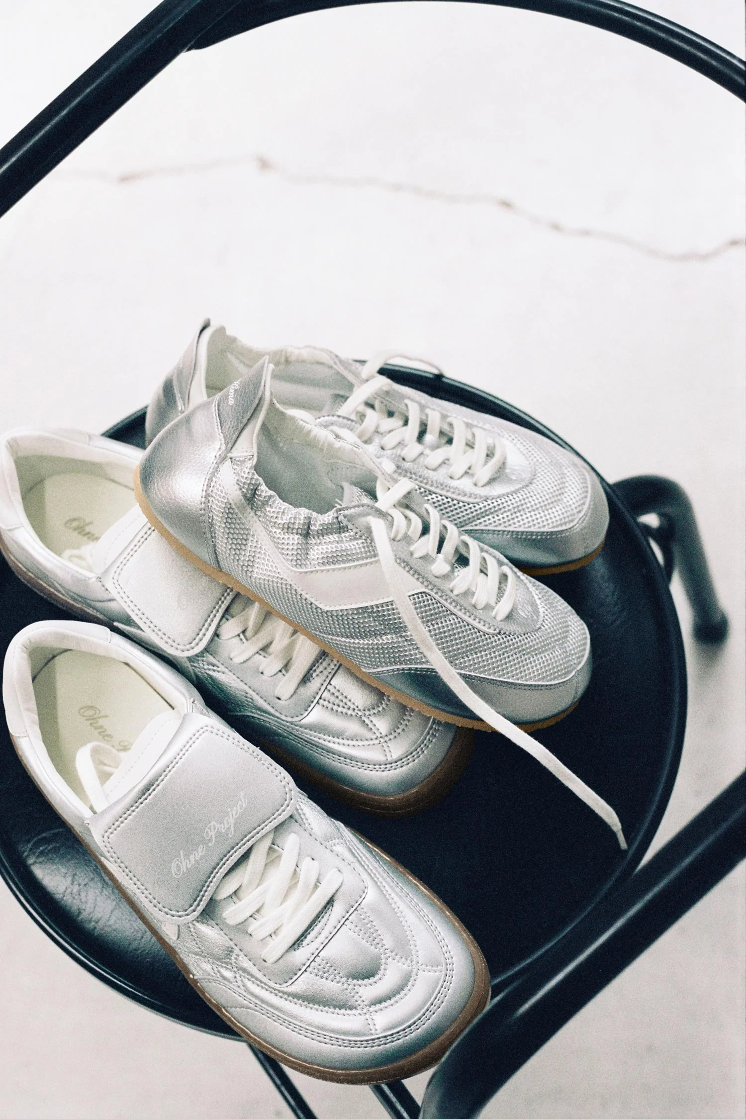 BAREFOOT SNEAKERINA KIMA SILVER MESH - Image 7