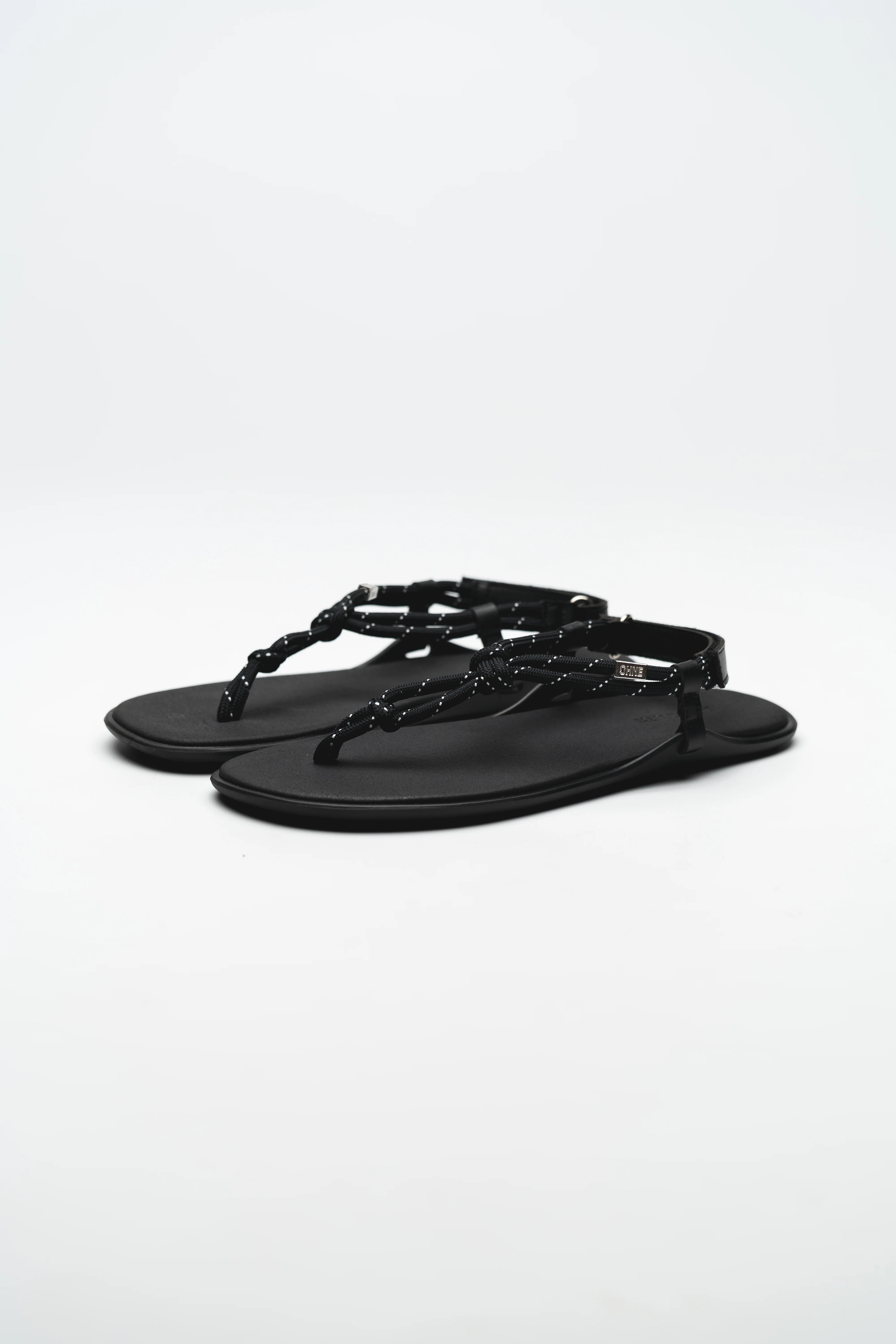 CORD BAREFOOT SANDAL TULUM BLACK - Image 3