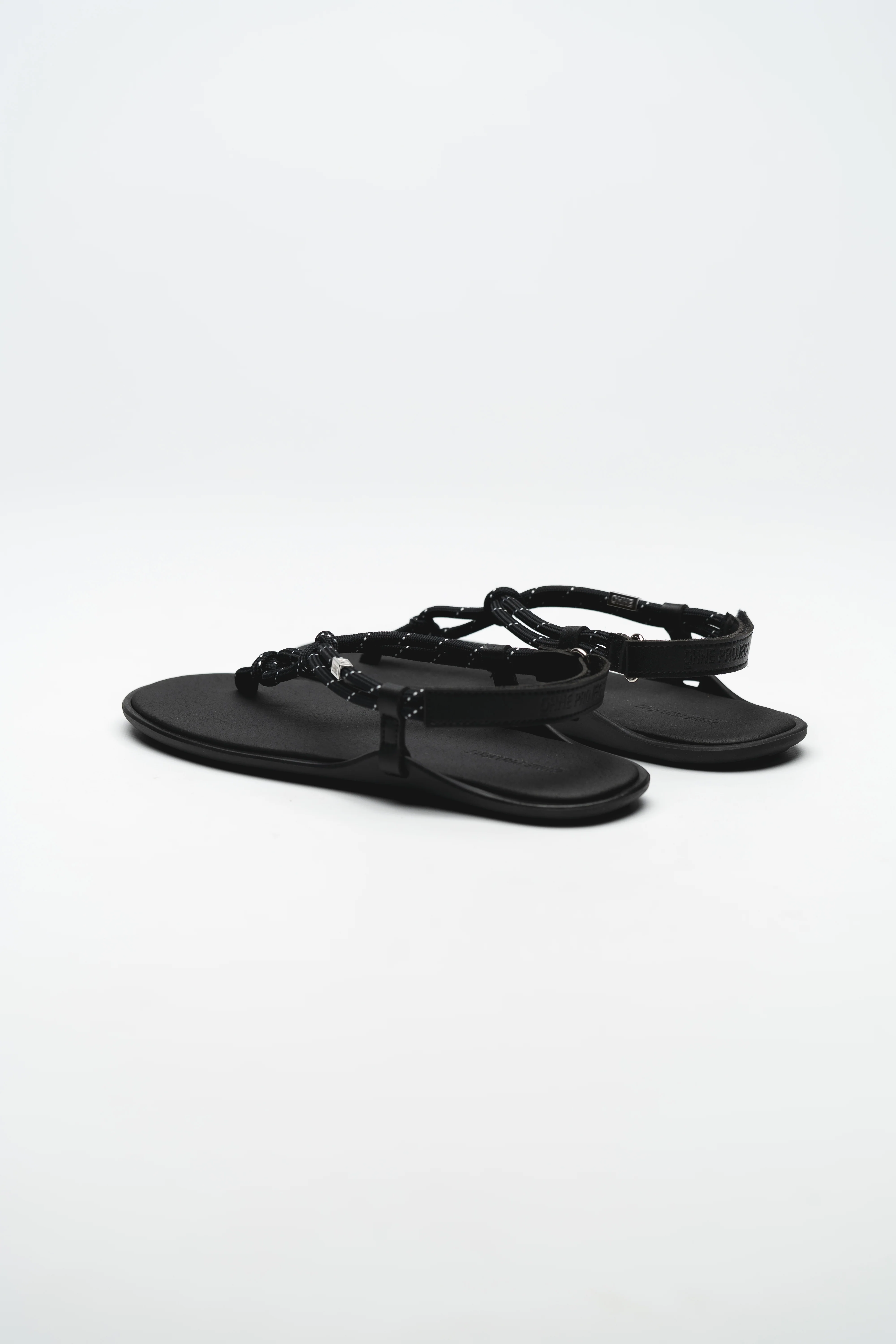 CORD BAREFOOT SANDAL TULUM BLACK - Image 5